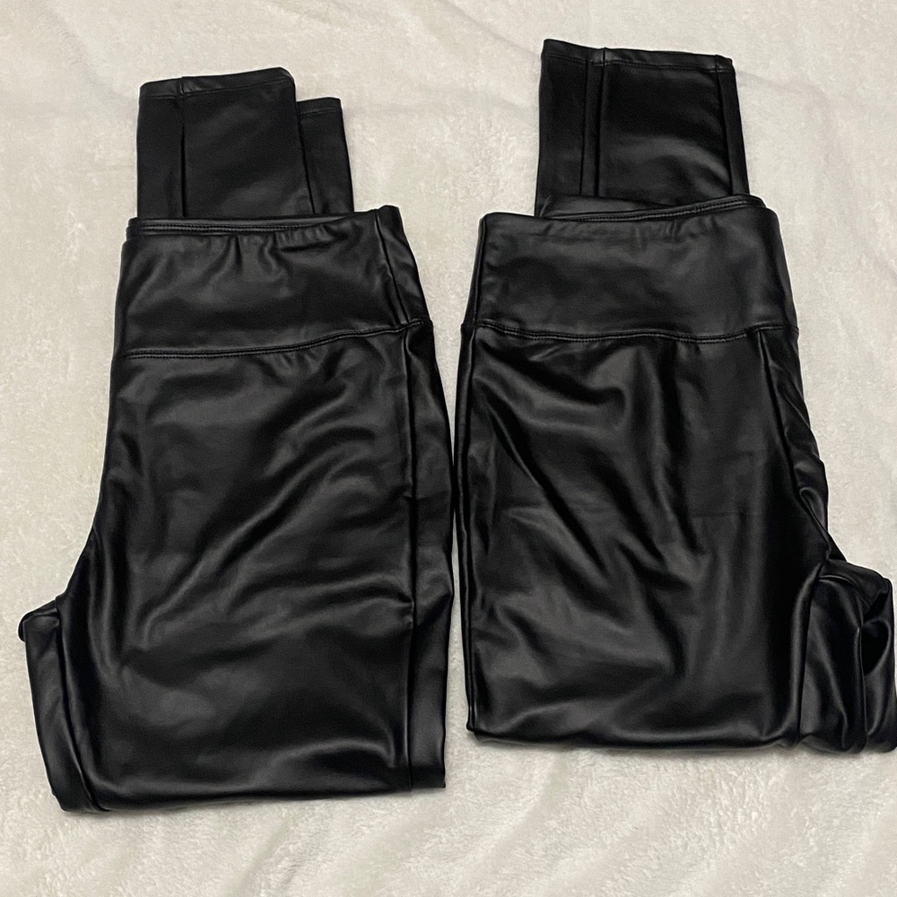 2 pairs of Sleek Black Leggings